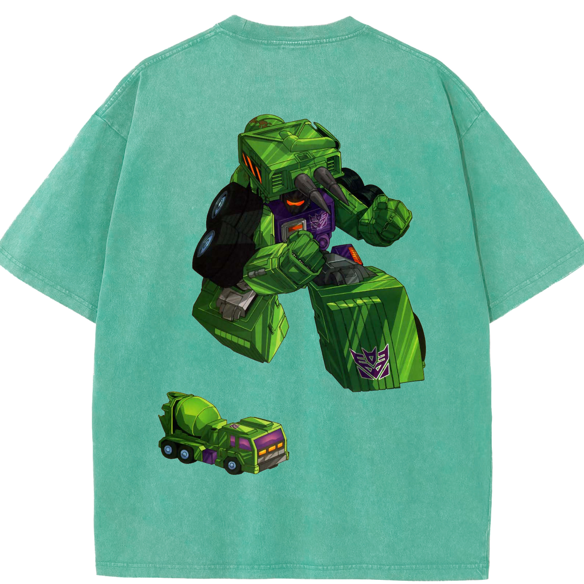 （画像用）  綿100% ヴィンテージ風 半袖Tシャツ（背面プリント）